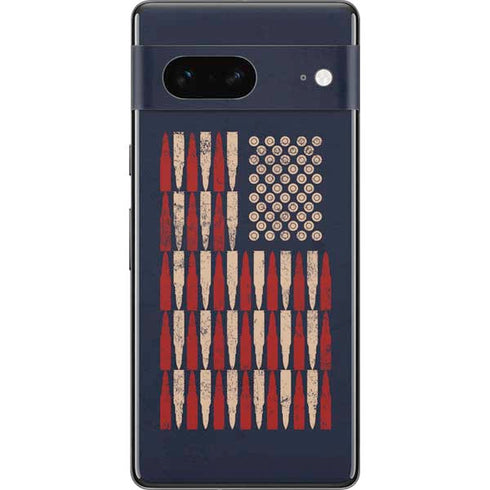 Blue Bullet American Flag Pixel Skins
